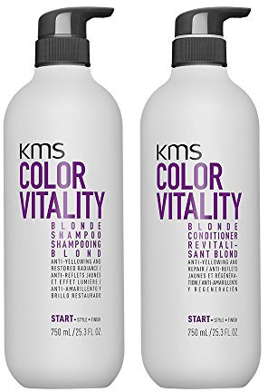 KMS California Color Vitality Blonde Shampoo 750 ml und Conditioner 750 ml