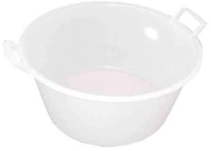 STEFANPLAST Bacinella Tonda in Politene, Bianco, Cm 45, Polyethylene