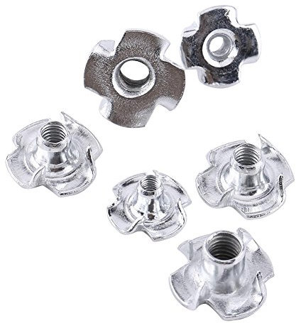 Einschlagmuttern Set, T-Muttern aus Verzinkter Kohlenstoffstahl M3 x 20/M4 x 20/M5 x 20/M6 x 15/M8 x 15