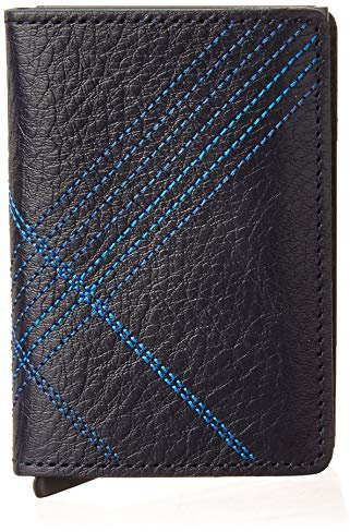 Secrid Stitch Slimwallet Börse mit RFID Schutz 6.8 cm Linea Navy