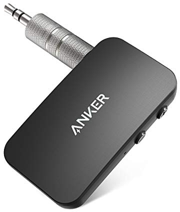 Anker Soundsync A3352 Bluetooth Receiver for Music Streaming with Bluetooth 5.0, 12-Hour Battery Life, Handsfree Calls, Dual Device Connection, for Car, Home Stereo, Headphones, Speakers (Renewed)