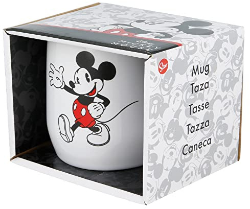 Stor8412497002498Cerámica Nova Taza en Regalo Caja, 360 ml Capacidad, Mickey 90