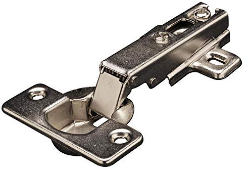 Kit 10 Cerniere Made in Italy per mobili con ante in legno, acciaio nichelato