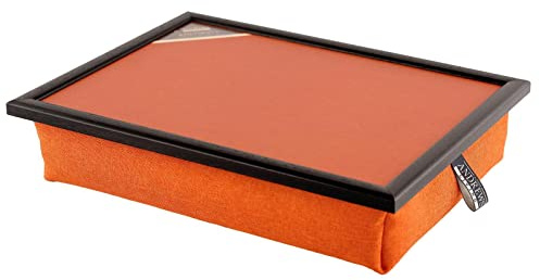 Andrews Living Knietablett mit Kissen – Laptopkissen für Sofa & Bett (Orange)