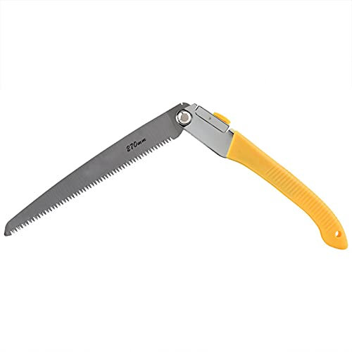 TKSE Scie d'élagage Pliante, 280mm Scie à Main Pliante Professionnelle en Acier Lame de Scie Scie à Arbre pour Couper le Bois Arbres Fruitiers Couper les Outils de Jardinage(#2)