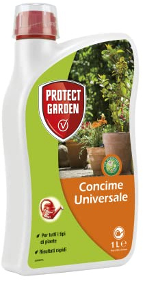 PROTECT GARDEN CONCIME LIQUIDO UNIVERSALE CON MICROELEMENTI PER FIORITURE BRILLANTI E RACCOLTI ABBONDANDI 1L
