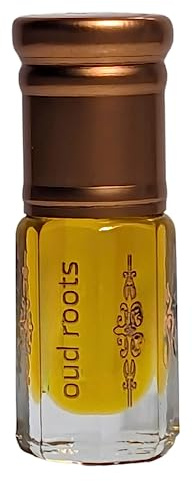 Roots Oud Perfume Oil by Ghuroob Oud – 3ml Oud Oil Based Attar with Velvet Pouch | Deep Woody, Amber & Patchouli Fragrance | Alcohol-Free Arabian Attar Perfect for Ramadan & Eid Gifts