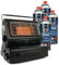 Eurocatch Chauffage à gaz - Incl. 4 cartouches de gaz - Chauffage - Chauffage de terrasse - Réglable - Portable