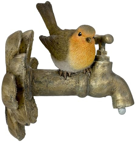 Vivid Arts - Indoor or Outdoor Hanging Robin on Garden Tap - WH-RB02-F