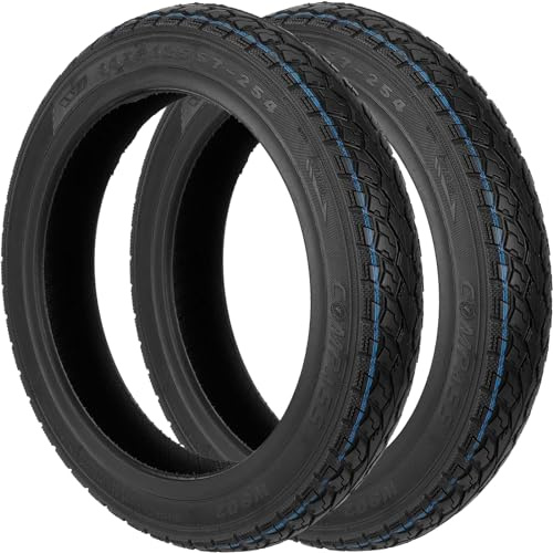 VOLOHAS 14 * 2.125(57-254) Schlauchloser Reifen 14 Zoll Straßenreifen für Gaselektrisches Motorrad-Batterieauto 14x2.125 Fahrradreifen (2 Stück)