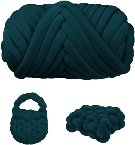 Maxee Dicke Wolle Garn 500g, Chunky Yarn XXL Wolle zum Handstricke, Sperrige Textilgarn zum häkeln für körbe, Decke, Kissen, Rucksack,Haustierkorb