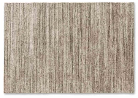 Schöner Wohnen Kollektion gemütlicher Teppich Wohnzimmer, Schlafzimmer - natürlicher Hochflorteppich - Flachgewebe langlebig - harmonische Designs - Teppich braun 70x140 cm