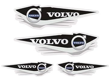 Pegatinas con Emblema para Volvo, Calcomanías con el Logotipo Emblema Insignia Adhesivo Pegatina