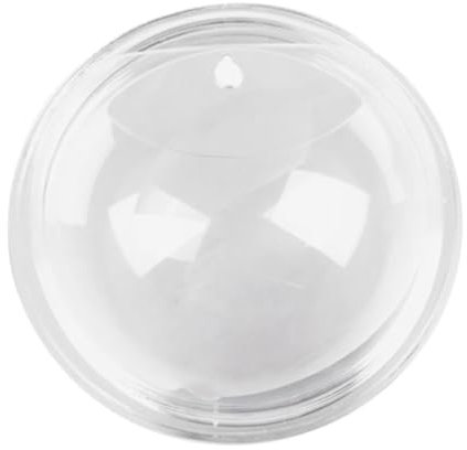 Qusedwey Transparenter Blumentopf Zur Wandmontage, Hängende Aquarium-Blumenvase, Runder Vasentopf, Acrylschale, Blasenaquarium, Heimpflanzentopf, Langlebig, Einfache Installation, Einfach zu Bedienen