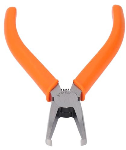 Baxnore 6 mm Cr V Steel End Cutting Pliers, Curved Flush Cut Tool with Right Angle Design, Frequency Quenching, Spring Loaded for Jewelry Work