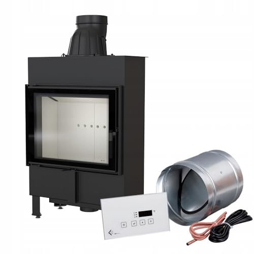 KRATKI Kamin aus Stahl 8 kw Lucy Slim 12 fi 160 Kamineinsatz BImSchV Stufe 2 EEK A