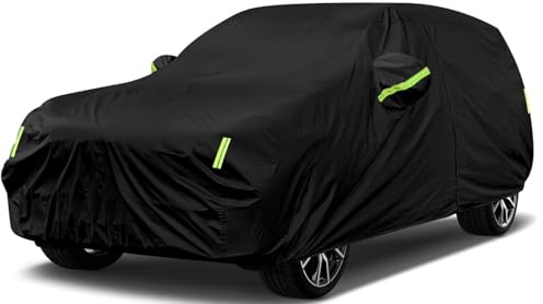 Car Cover Waterproof for Tesla Model X 2015-2025,Outdoor Full Car Cover All Weather with Door Zipper for Waterproof Windproof Sun Rain Snow Protection
