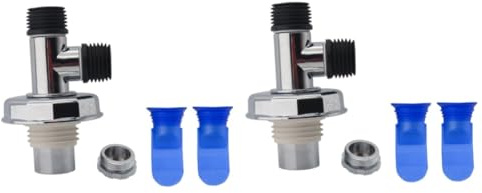 Tofficu 2 Sets Multi Function Floor Drain Connector with Seal for Washing Machine Hose and Sink Basin Easy to Assemble Fully Sealed Design Prevents Backflow and Overflow Suitable for