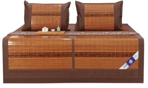 Materasso estivo per dormire, cuscino rinfrescante naturale, cuscino pieghevole su entrambi i lati (1,5 x 1,95 m/149,9 x 195,6 cm) per un comodo riposo e viaggio