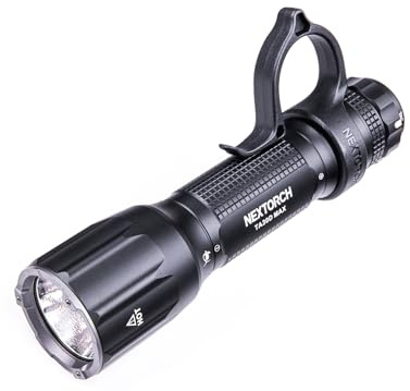 Nextorch TA30D MAX Rechargeable Tactical Torch, Waterproof LED 4,000 Lumens Bright Powerful Tactical Flashlight for Camping Outdoor Emergency Hiking Work