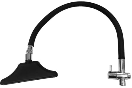 Milageto Accessori per la circolazione dell'acqua con soffione doccia a cascata, robusti, sostitutivi per lavatesta regolabili per centri benessere, Style a