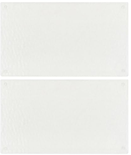 Tablas De Cortar De Vidrio Templado Con Diseño De Burbujas, Resistentes Al Calor Y Manchas, Tabla De Cortar, Tabla Cortar Cocina, Transparentes, 52x30 cm, 2 Unidades