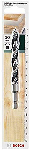 Bosch Holzbohrer mit 1/4 Zoll-Sechskantschaft (Ø 10 mm)