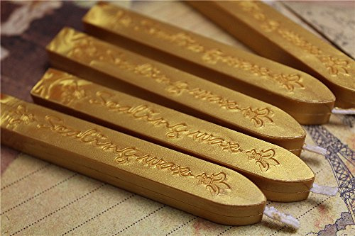 XICHEN® Siegelwachs-Stifte für Briefumschläge 10PCS Vintage gold