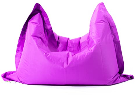 MaxiBean Large Bean Bag Chair for Kids and Children - Gaming BeanBag Cushion with Filling Beans Included, Perfect for Living Room, Bedroom, Garden Room, and Outdoor Use Weather Resistant - Purple