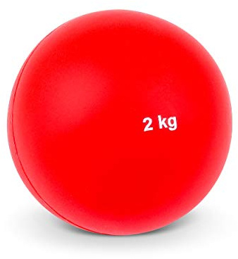 VINEX Hallenstoßkugel mit Fester Hülle - 2-3 - 4-5 - 6-7,26 KG - Rot