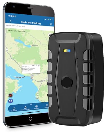 TKMARS GPS-Tracker, magnetisches Ortungsgerät, 20000mAh, 4G, wasserdicht, Live-Tracking, GPS-Ortung, mehrere Alarmmodi, kostenlose App ohne Abonnement, für Autoflotten, LKWs, Motorräder