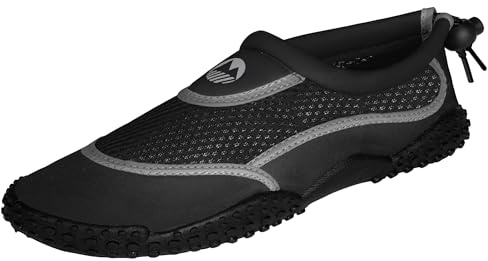 Lakeland Active Men's Eden Aquasport Protective Water Shoes Wild Swimming Holiday Surf Sea Paddleboard - Black/Grey - 9 UK
