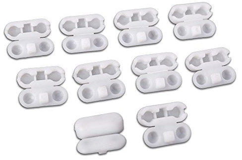 Kettenverbinder aus Kunststoff für Rollo-Ketten 10er Set weiß