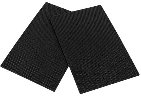 2pcs Patin Antiderapant Pieds en Caoutchouc tampons protecteurs de Plancher Auto-adhésifs antidérapants Meubles Pads Patins Protection de Table Canapé Chaise Caoutchouc Pieds tampons Noir