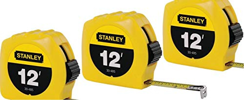 Stanley Hand Tools 30-485 1/2 X 12' Tape Rule (3-Pack)