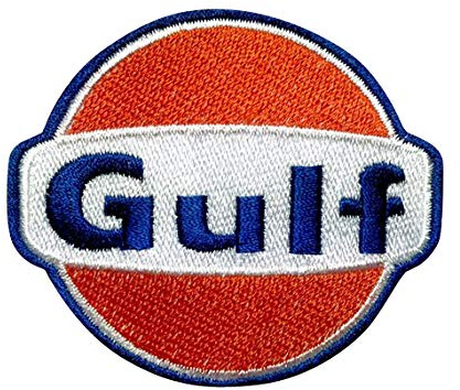 Gulf Racing Champion Aufnäher Besticktes Patch zum Aufbügeln Applique Souvenir Zubehör