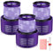 morpilot Filter für Dyson 3 Stück Ersatzfilter für Dyson V10 SV12 Cyclone Animal Absolute Staubsauger Ersatzteil, Waschbar Hepa Filter mit Reinigungsbürste und Handtuch, Ersetzen Sie # DY-969082-01