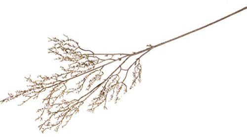DPI künstlicher weihnachtlicher Beerenzweig mit Glitzer (Silber) - DPI - 1 Stück - ca. 105 cm - ARTIFICIAL_PLANT - Dekoration - Beerenzweig