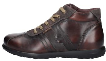 Valleverde Stringata Uomo 49802 in Pelle Marrone Modello Casual. Una Calzatura Comoda Adatta per Tutte Le Occasioni. Autunno Inverno. EU 43