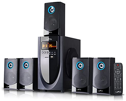 BEFREE SOUND Sistema di altoparlanti audio surround Bluetooth a 5.1 canali in nero