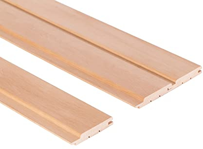 Saunainter Madera perfilada de aliso clase A con lengüeta ranurada STP 15 x 90 mm 2400 mm, 6 unidades de material de construcción para sauna e interiores
