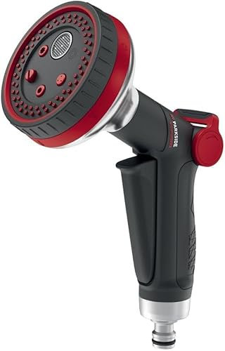 Pistola doccetta Irrigazione Giardino Parkside Performance Multifunzione max 4 bar con grilletto bloccabile con 6 impostazioni (Doccetta irrigazione)