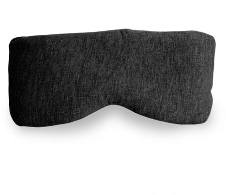 SnoozZy Schlafmaske aus Baumwolle – Schlafmaske aus 100% Bio-Baumwolle, Gesichtsumarmung, voll verstellbar, weiche Augenwickel, bequem und perfekt für Schlaf und Reisen, hellblockierende Augenbinde,