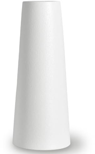 25 CM Jarrónes Blanco de Ceramica Decorativos para Flores, Florero Jarron Cilindrico Decorativo Modernos Minimalista para Pampas - Blanco