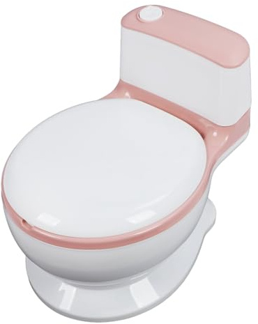 Kindertoilette, Kindertöpfchen-Trainingssitz, Verstellbar, Leicht, Ergonomisch, Bequem für zu Hause (Rosa)
