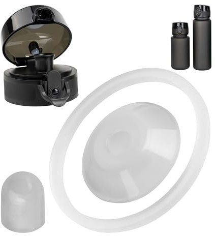 Ersatz Dichtringe Set, 1 Set, kompatibel mit 720°DGREE uberBottle, Super Sparrow, uvm., für Trinkflaschen bis 500 ml Füllvolumen, Silikondichtungen für Wasserflasche Schraubverschluss und Kappe