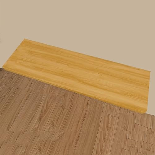 Wandklapptisch Küche Groß Klapptisch aus Verdichteter Platte, Metallbügel Starke Tragfähigkeit Abgerundete Ecken für Schlafzimmer, Küche(Brass,120x40cm)