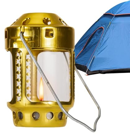 Heizung Kerzenlichter, Camping Kerzenleuchte mit Griff und Aluminium-Legierung für Innen- und Außenbeleuchtung
