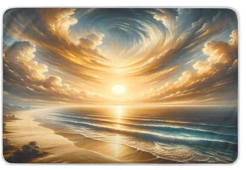 Ocean Sunset Orange Bed Waterproof Pads, Inkontinenzeinlagen waschbar, Betteinlagen für Inkontinenz waschbar