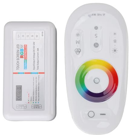 Variateur à distance RF pour bande lumineuse LED RVB, mini contrôleur de variateur RF, contrôleur de variateur LED RVB tactile sans fil 2,4 GHz, contrôleur de variateur LED
